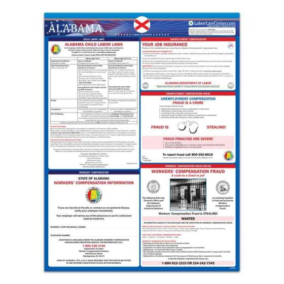 Alabama State Labor Law Poster