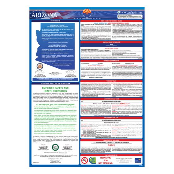 Arizona State Labor Law Poster
