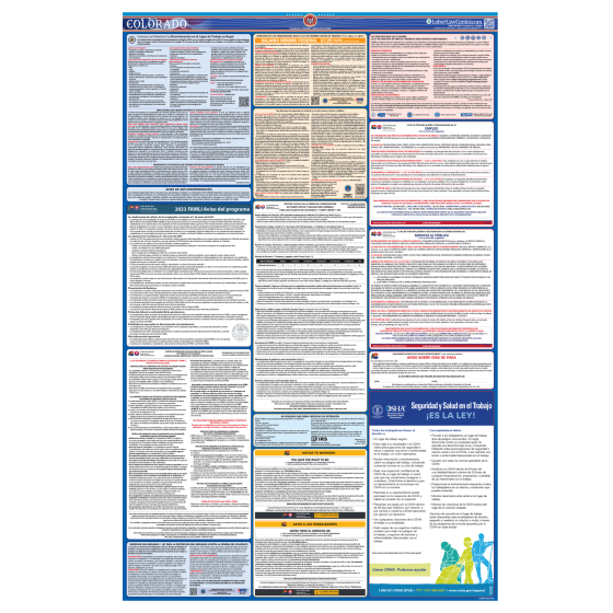 Colorado & Federal Labor Law Posters - Spanish