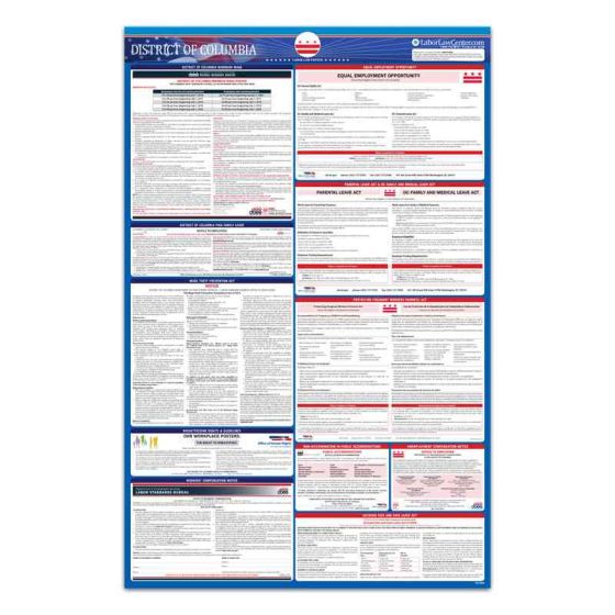 District of Columbia State Labor Law Poster 