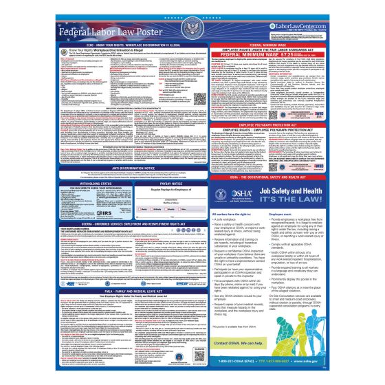 Federal Labor Law Poster