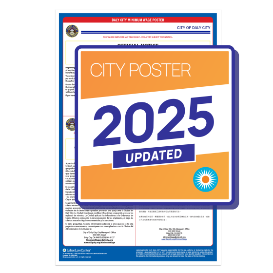 Daly City Labor Law Poster