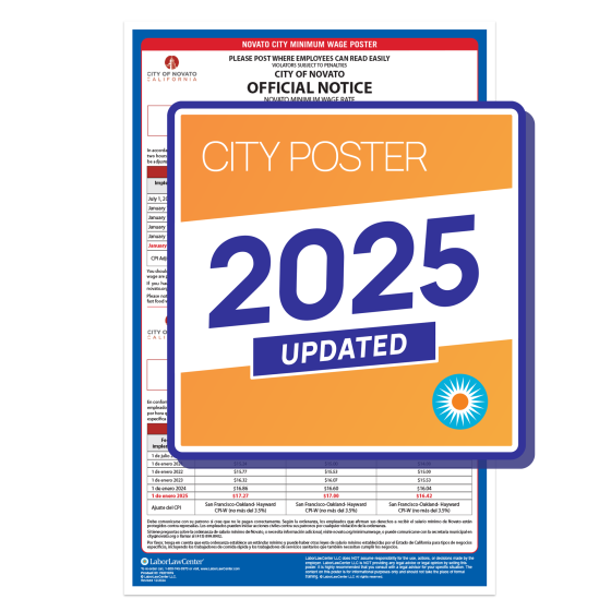 Novato City Labor Law Poster