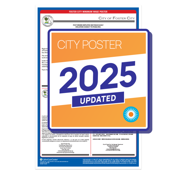 Foster, CA City Labor Law Poster