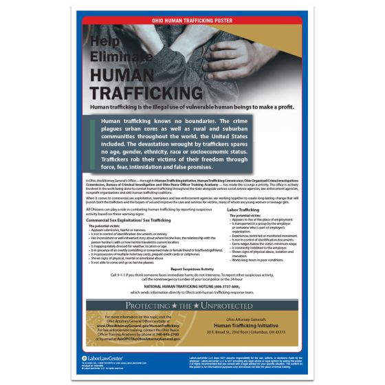 Ohio Human Trafficking Poster