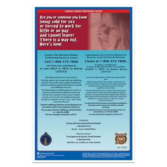 Kansas Human Trafficking Poster