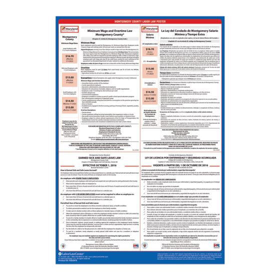Montgomery County Labor Law Poster