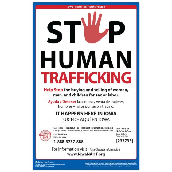 Iowa Human Trafficking Poster