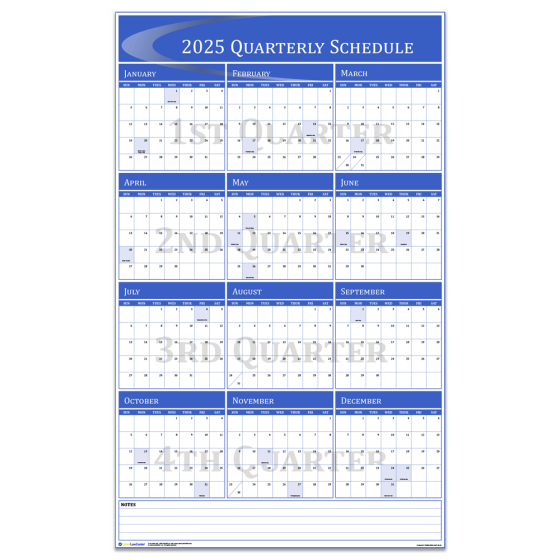 Quarterly - Vertical Wall Calendar