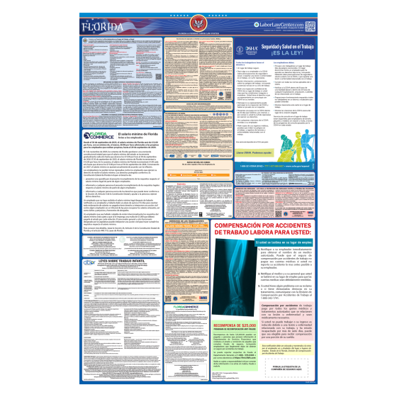 Florida & Federal Labor Law Posters - Spanish