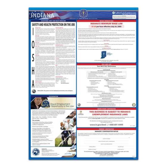 Indiana State Labor Law Poster