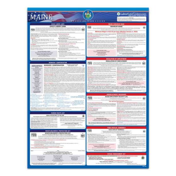 Maine State Labor Law Poster