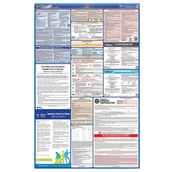 Minnesota & Federal Labor Law Posters - Spanish
