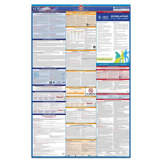 New Jersey & Federal Labor Law Poster + Replacement Service