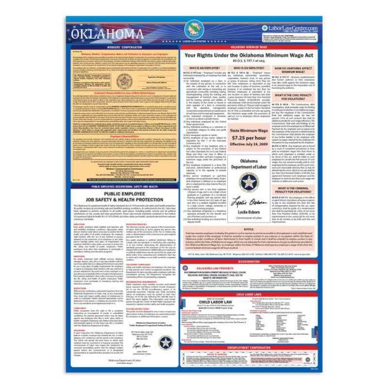 Oklahoma State Labor Law Poster