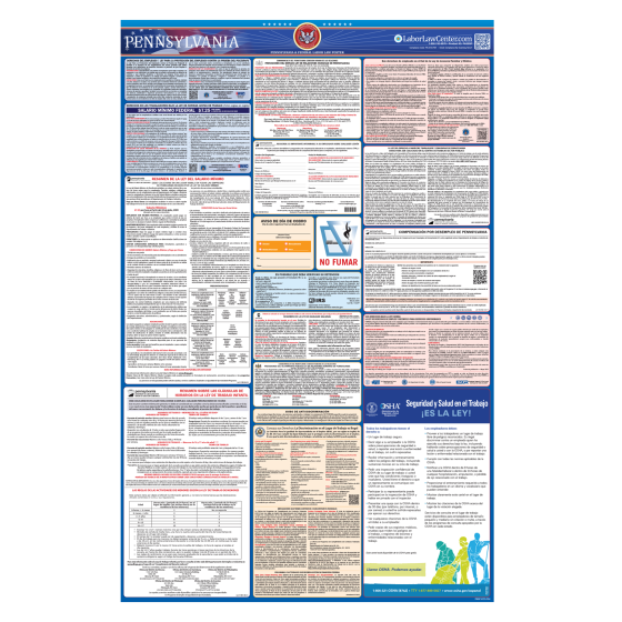 Pennsylvania & Federal Labor Law Posters - Spanish