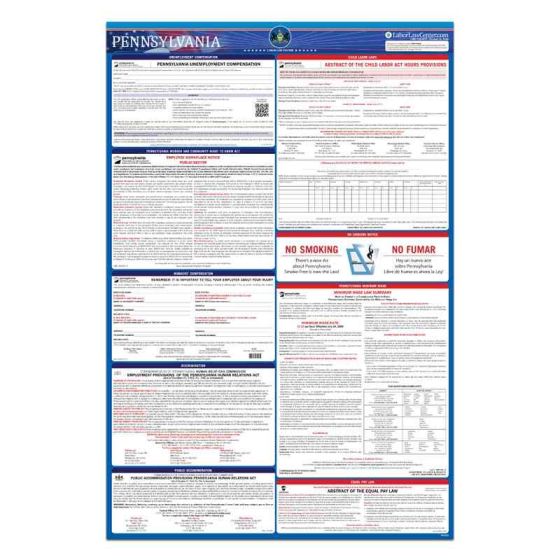 Pennsylvania State Labor Law Poster 	