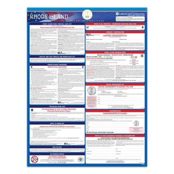 Rhode Island State Labor Law Poster